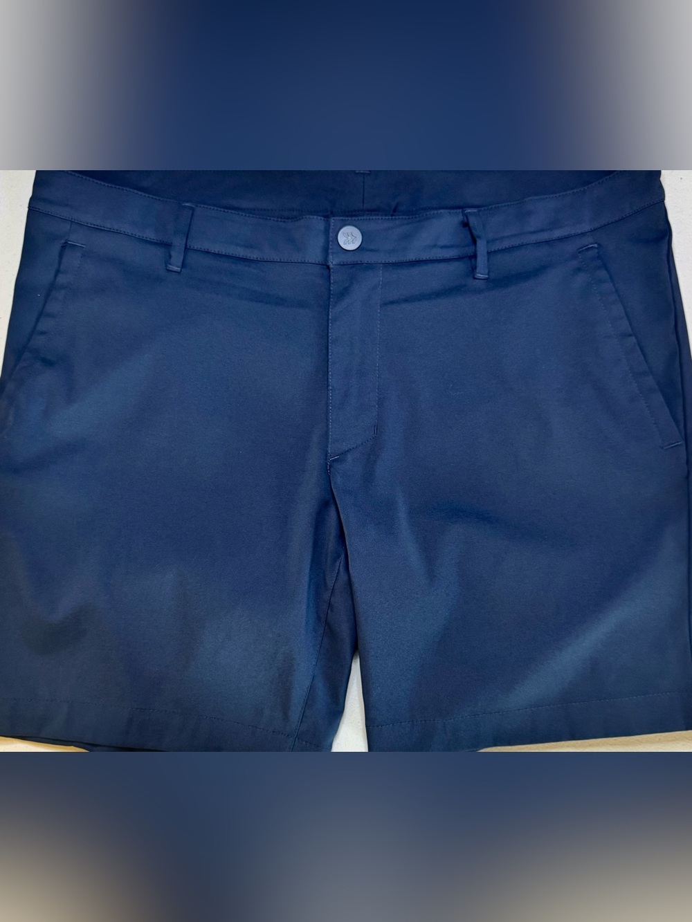 All In Motion Golf Shorts Mens 40 Navy Performance Stretch Zip Pocket